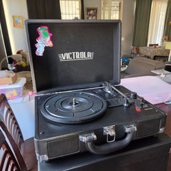 Record Player and Vinyl Storage