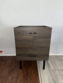 BRAND NEW!!! Gray & Black Bathroom Vanity Cabinet