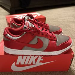 Nike Dunk Low UNLV Satin Size 9 Men/10.5 Woman 