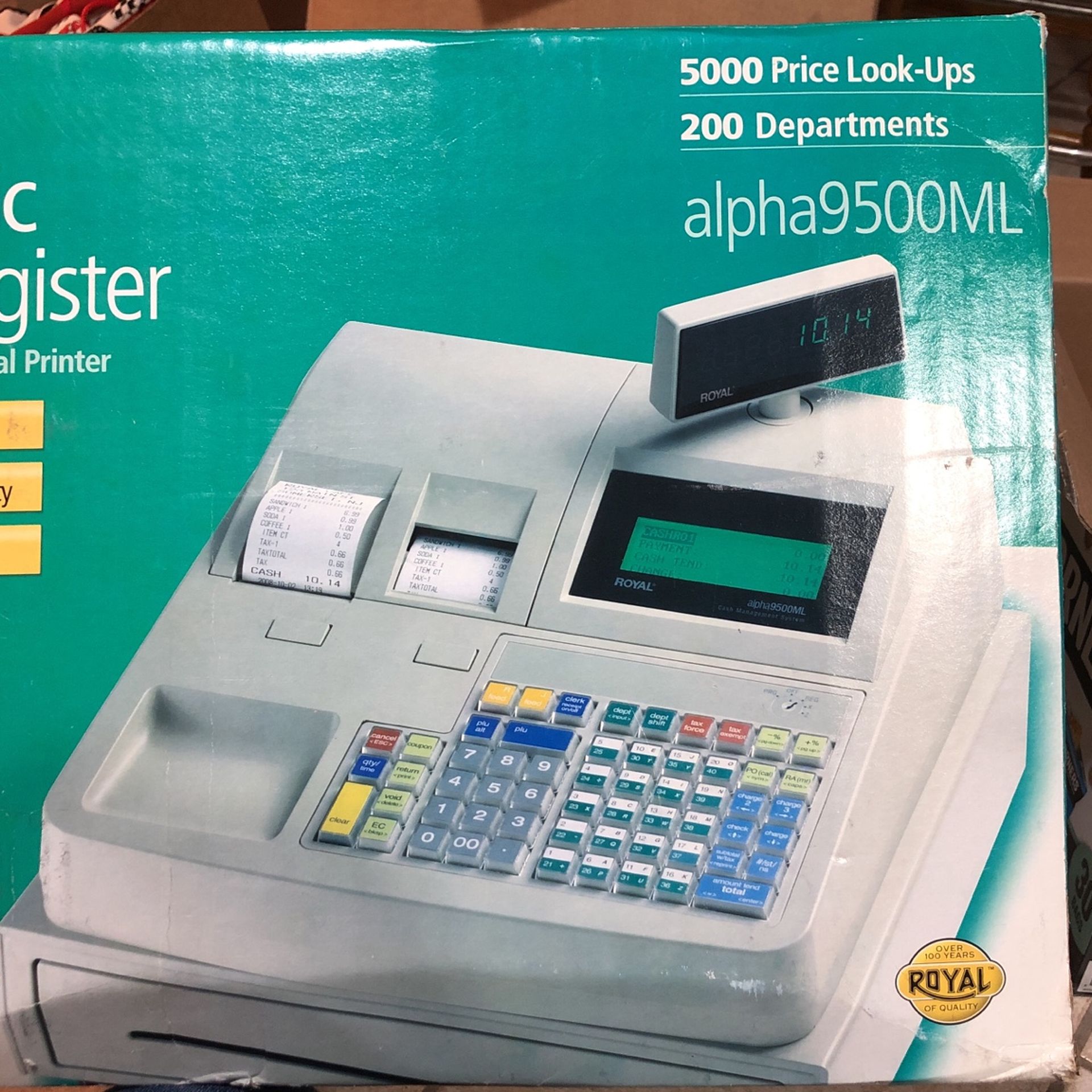 Royal Alpha 9500 Ml Cash Register