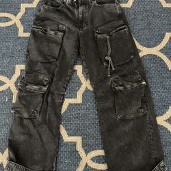 Zara Black Cargo Pants