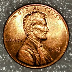 1983 P Lincoln Memorial Cent Penny Reverse Die Error 