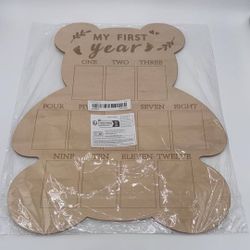 My First Year Bear Milestone Board