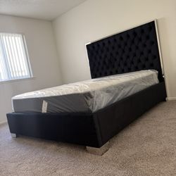 New In Box King Bed Frame With Mattress (Read Description Below)