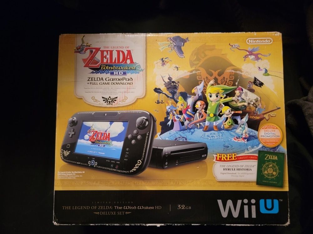 NINTENDO WII U ZELDA WIND WAKER CONSOLE