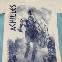 Unisex Made In Greece Greek Achilles Size Large T-Shirt Imported From Greece 