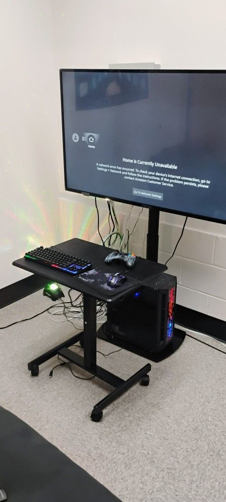 4k High End Gaming PC And 4k 55 inch Flat Screen TV 