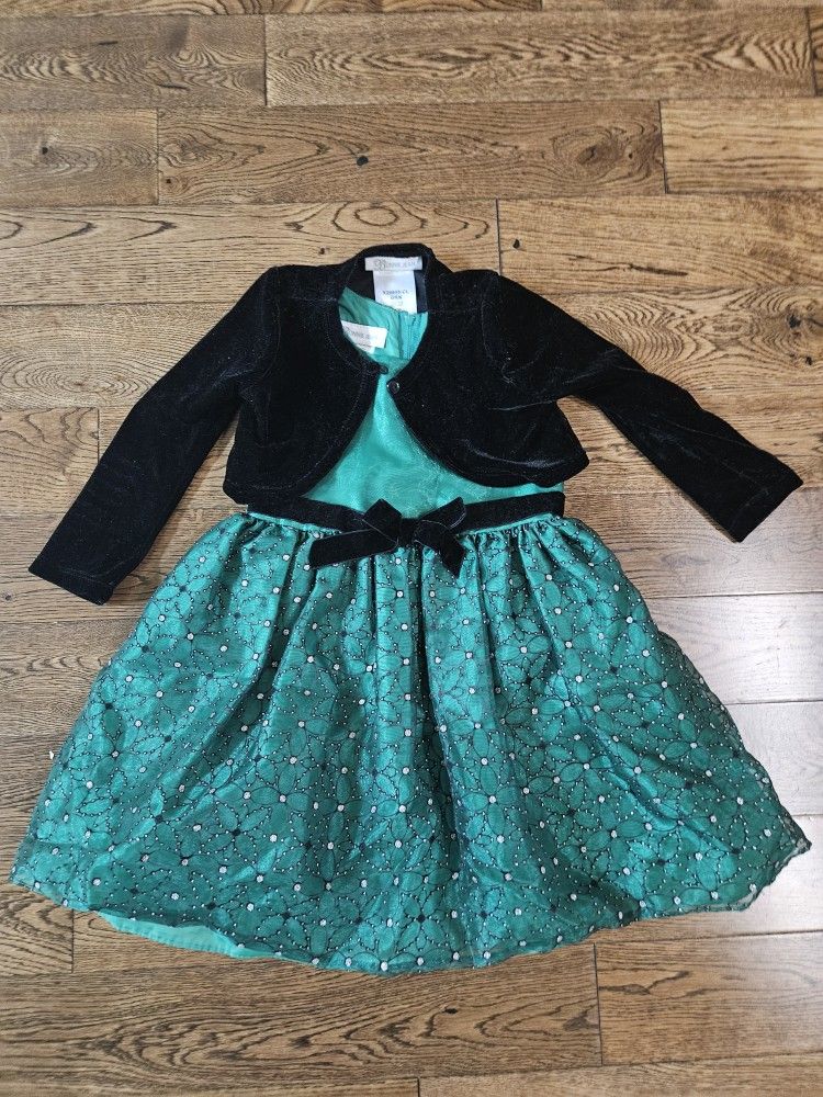 Green Party Dress 3T