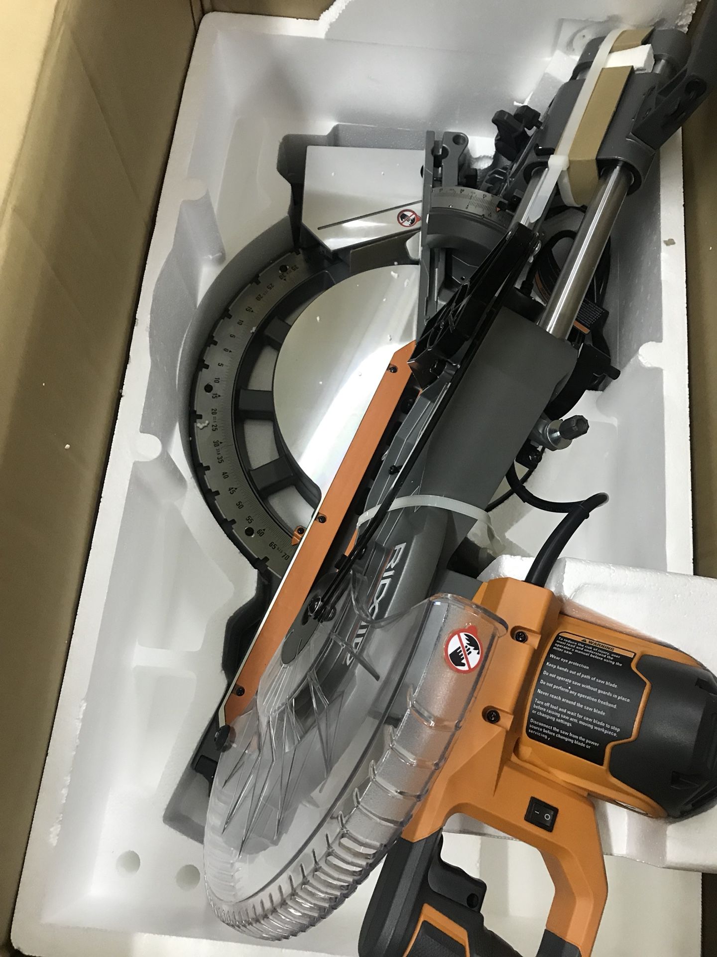 Ridgid 12” sliding Miter Saw Brand New