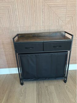 Laundry Sorter Hamper, Laundry Basket with 3 Section Pull-Out Rolling Bags, Laundry Sorter for Organization and Storage with 2 Drawers for Laundry Roo