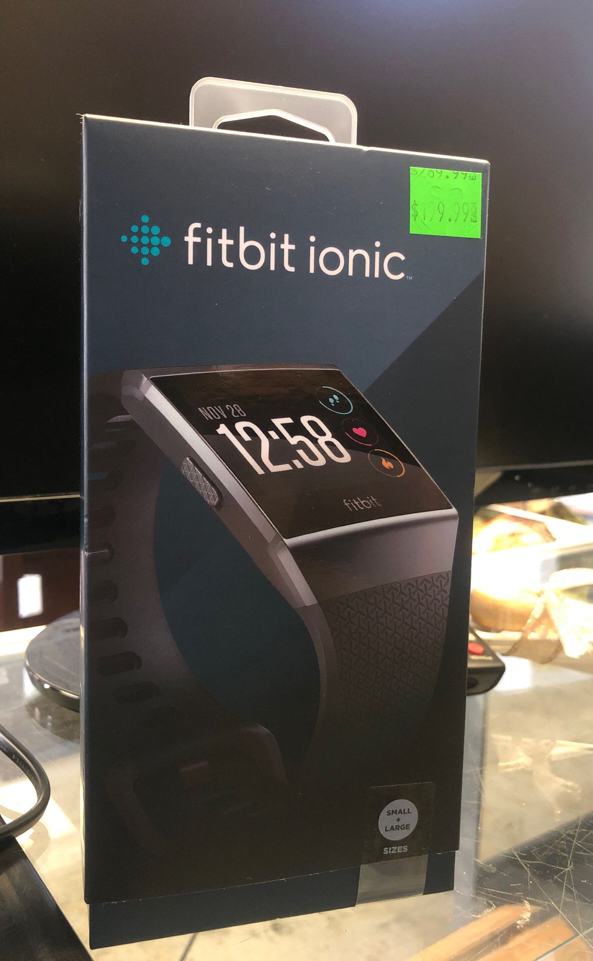 NIB Fitbit Ionic GPS Smartwatch (Charcoal/Smoke Gray)