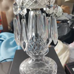Waterford Crystal Candelabro Missing On Crystal !!