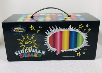 Creative Kids 50ct Sidewalk Art Coloring Chalk