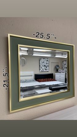 Green/Gold Wall Mirror