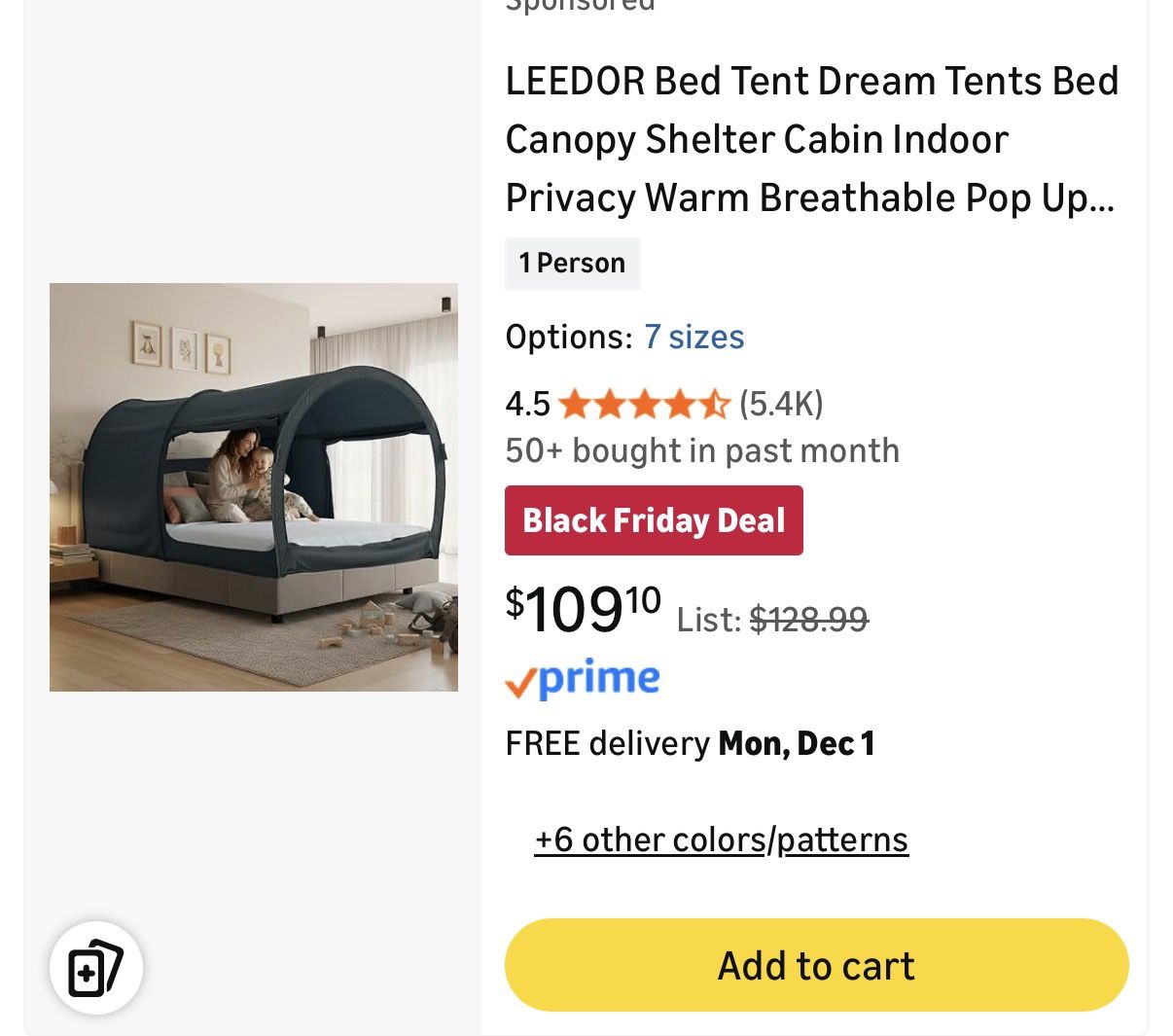 Bed Canopy Tent - Sensory Space 