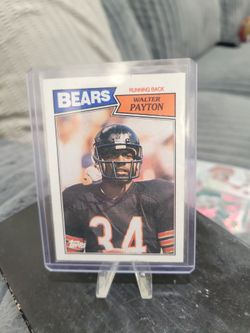 Walter Payton topps baseball card