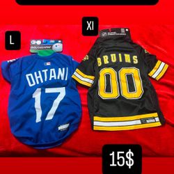 Dodgers And  Bruins Dog Jersey 