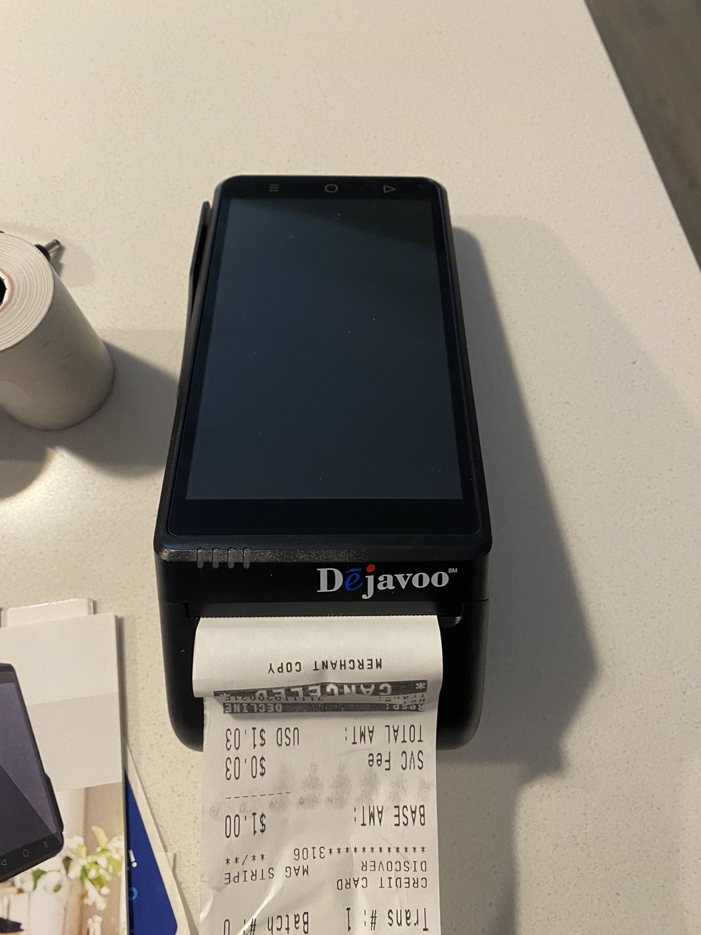 Signapay Dejavoo QD-2 POS Hand-Held Machine