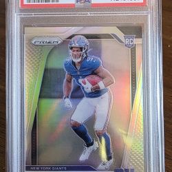 Malik Nabers Silver Prizm Psa9