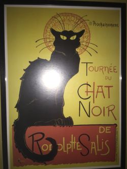 Large Cat Poster framed