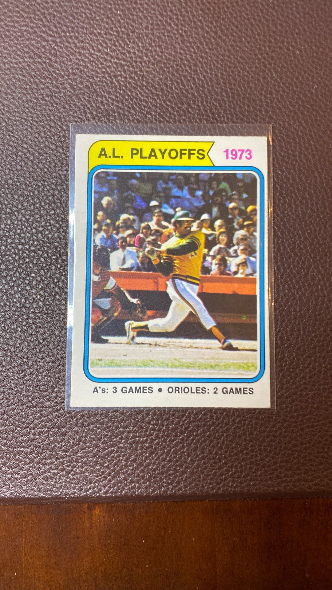 1974 Topps O Pee Chee NM Reggie Jackson Playoff #470 Rare