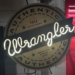 Wrangler Jean Neon Sign