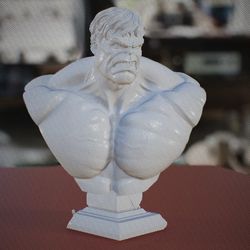 Hulk Marvel Super Hero Bust Statue Game Art Avengers