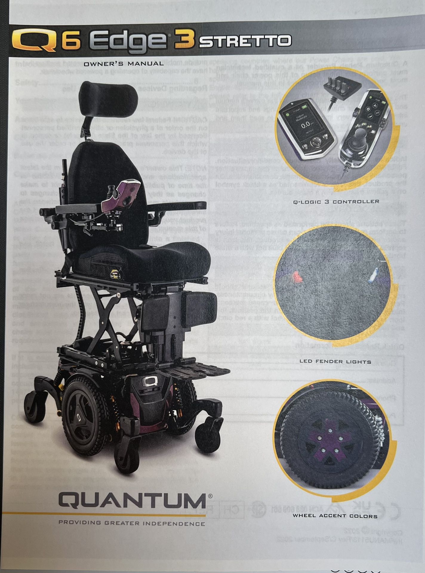Quantum Q6 Edge 3 Stretto Wheel Chair
