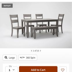 XL Rustic Farmhouse Table 