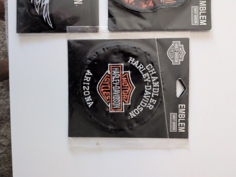 Patches New Harley-Davidson All Three New In Packaging Never Used