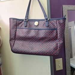 Tommy Hilfiger Handbag,  Elegant,  Chic Blue/red