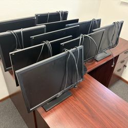 Computer Monitors: Viewsonic, Dell, Asus