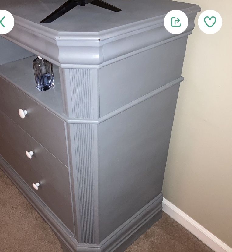 Dresser And 2 Side Stands