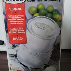 Vintage Rival Gourmet Creamery Ice Cream Maker GC8155