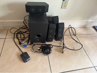 Logi Tech  5 speaker and subwoofer set wired