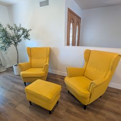 IKEA Accent Chairs with ottoman $350