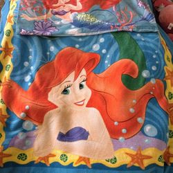 Mermaid Blanket The Little Mermaid Flannel Blanket Soft Cozy Warm Printing Large Size Lightweight Kids Adults Air Conditioning Home Decor All Seasons 