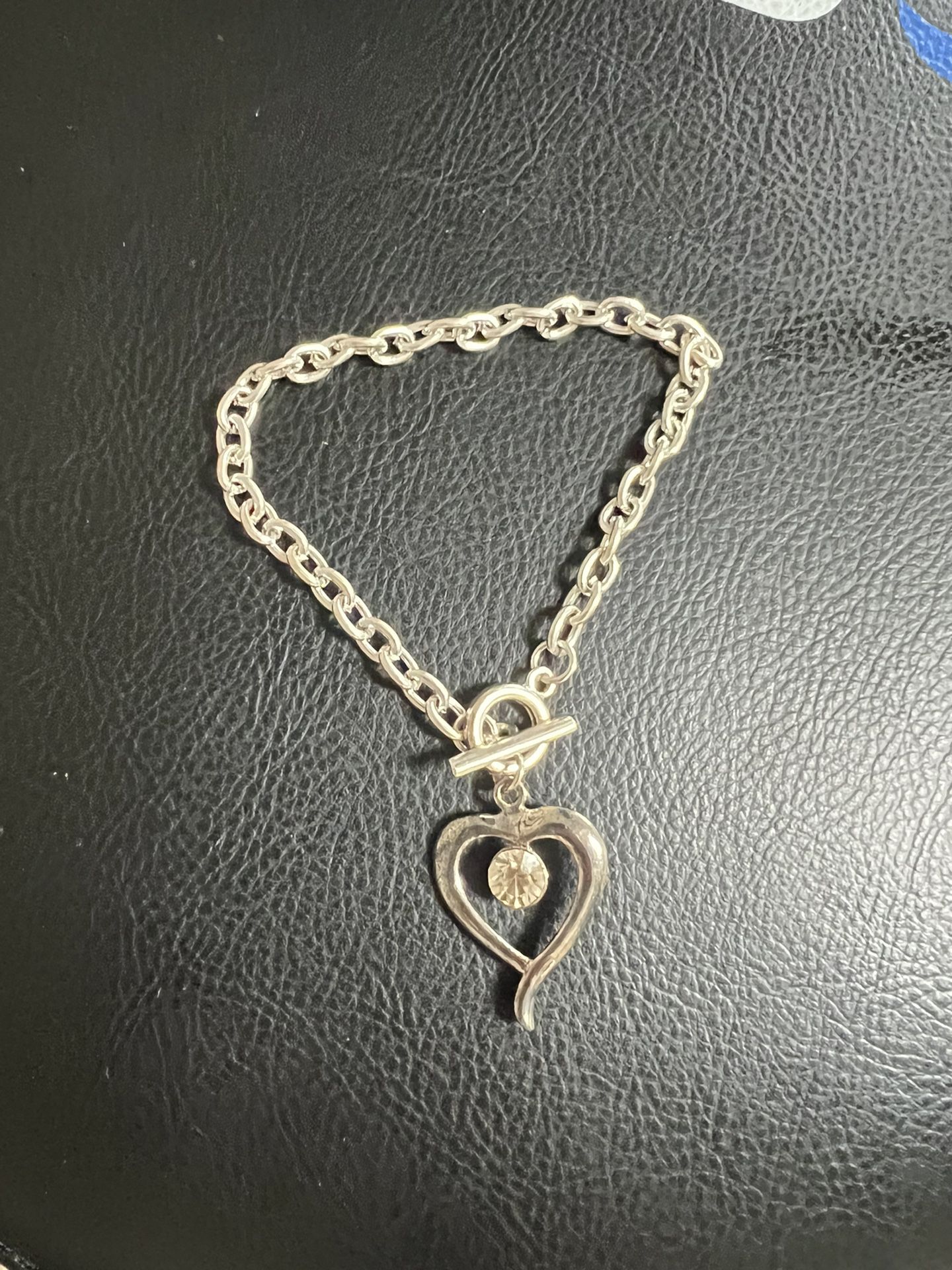 New Heart Chain Bracelet - Silver