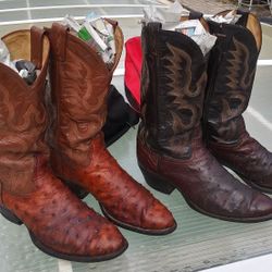 Ostridge Boots, Tony Lama, Full Quill