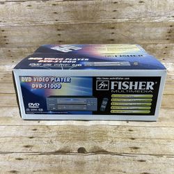 Fisher DVD Video Player DVD-S1000 - NEW OPEN BOX - Read