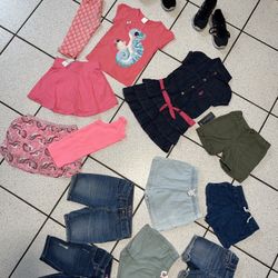 Girls 4t Clothes And Sneakers 