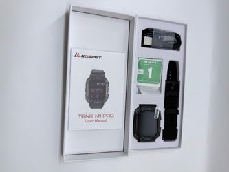NEW KOSPET Tank M1 Pro Smart Watch - Rugged Black