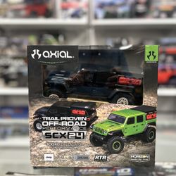 Axial SCX24 Jeep Gladiator 4WD Rock Crawler.