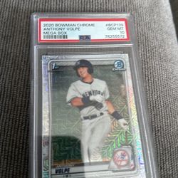 Anthony Volpe Bowmen Chrome 1st PSA10