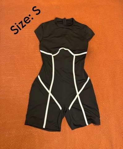 Black Active Romper