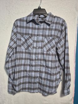 Forever 21 Plaid Flannel Button-Up Shirt XXS