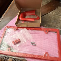 2 Plate Frame, Jeep Compass Steering Wheel Red Covers