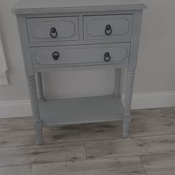 Cape Cod Blue Lamp Table with drawers