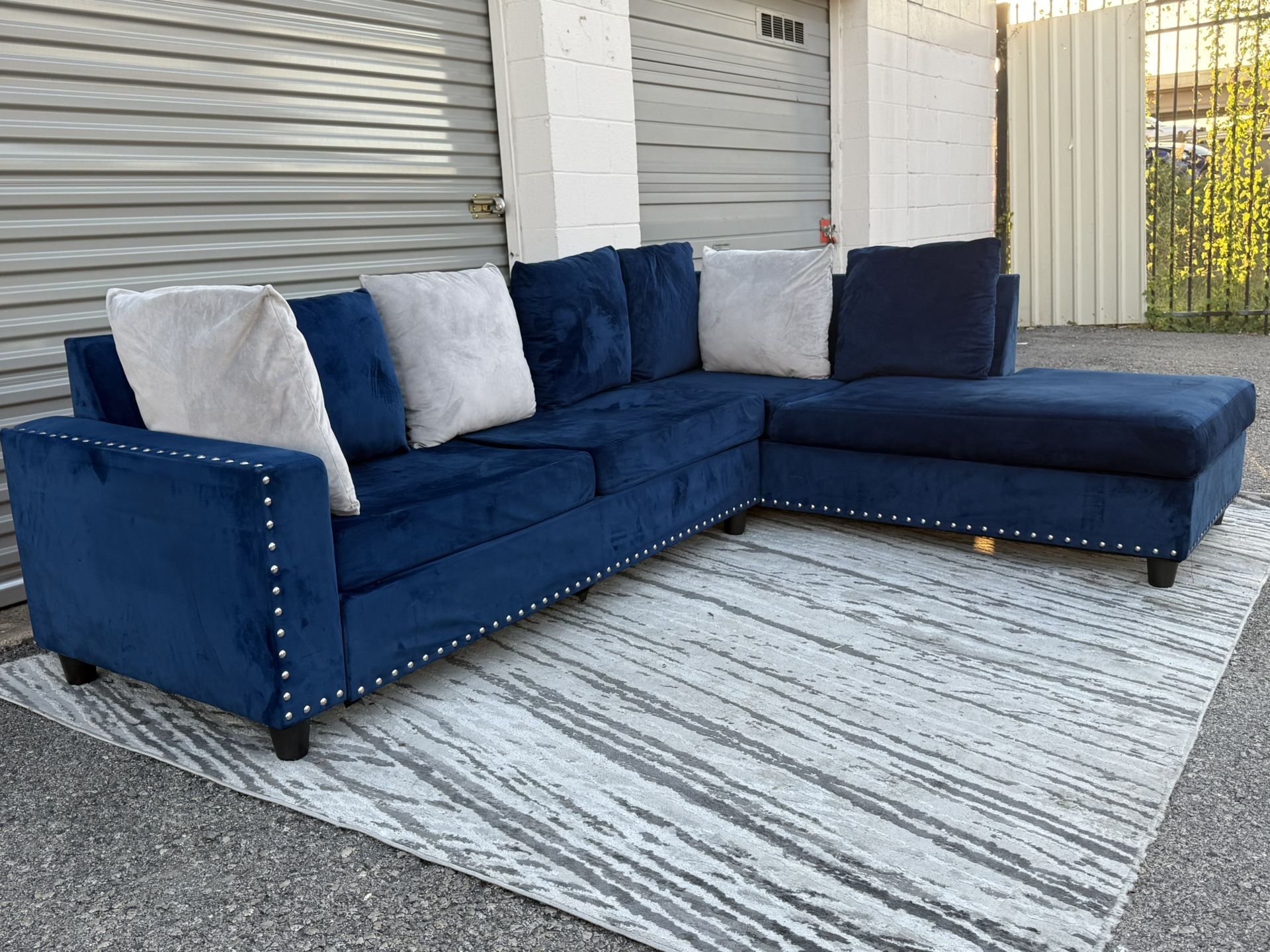 Blue Sectional Sofa 💥💥FREE DELIVERY 🚛🚛✅