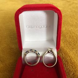 Engagement Ring And  Wedding Band $2250